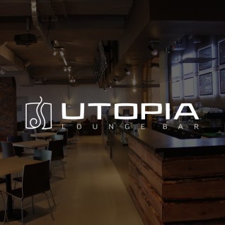 Разработка логотипа для Lounge Bar «UTOPIA»