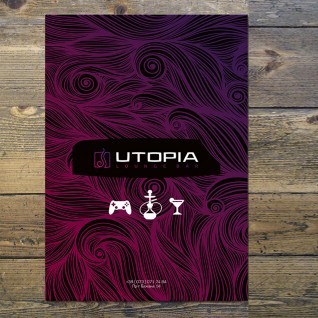 Разработка дизайна меню для Lounge Bar «UTOPIA»